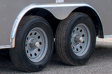 15" Radial Tires with Silver Mod Wheels (Tandem Axle)
