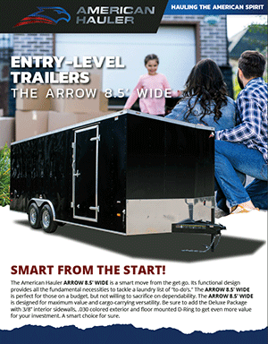 Arrow 8.5' Wide specifications
